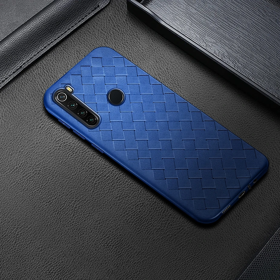 Чехол для Xiaomi Redmi Note 8 T 8t 6 3 дюйма роскошный Плетеный мягкий ТПУ чехол накладка