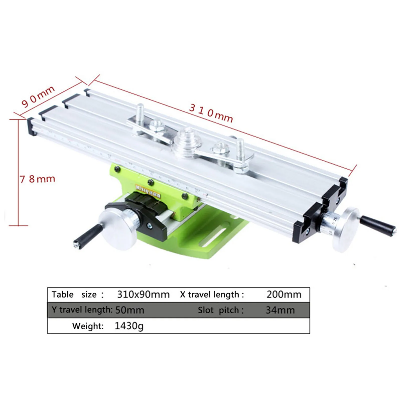 

Milling Machine Table Multifunction Drill Vise Fixture Working Table Cross Sliding Mini Precision Milling Machine Worktable