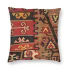 Роскошный турецкий килим персидский ковер подушка чехол Навахо плетение Племенной Этнические художественная подушка крышка 40 х 40 мультипликационным мотивом для дивана
