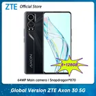 Смартфон ZTE Axon 30, экран Глобальная версия дюйма, 5G Гц, Восьмиядерный процессор Snapdragon 6,92, быстрая зарядка 65 Вт, 120 мА  ч, экран 870 дюйма
