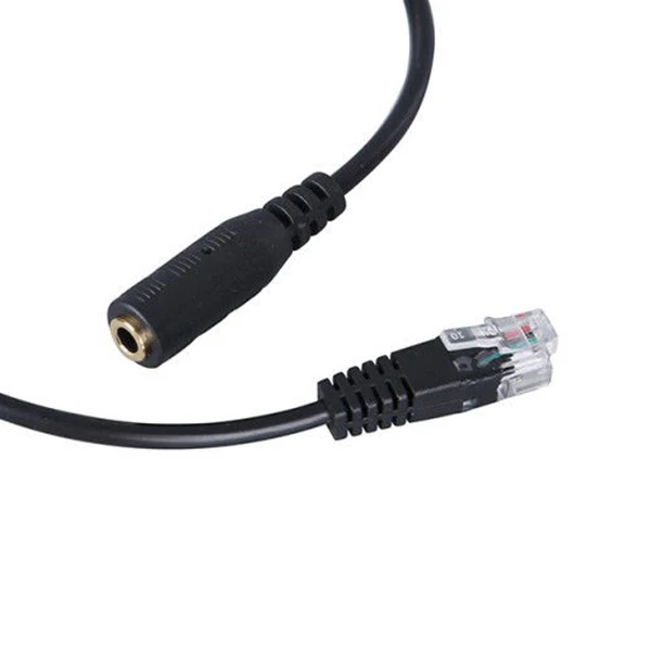IG-2Pcs 3 5 мм штекер Джек на RJ9 телефон гарнитура для телефона офиса Кабель-адаптер