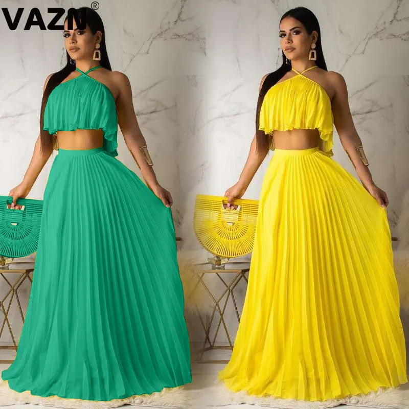 Элегантный товар 2019 летний сексуальный женский комплект из 2 цветов с длинным