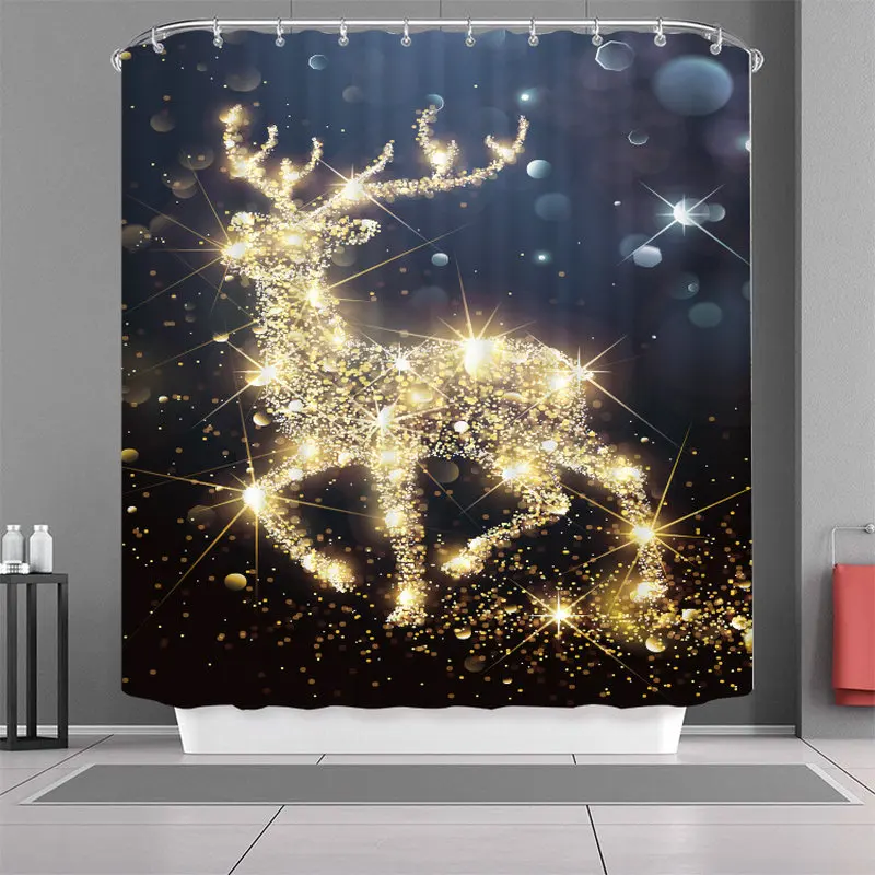 Рождественские лося Лев Фламинго печатные Мультяшные животные занавески для