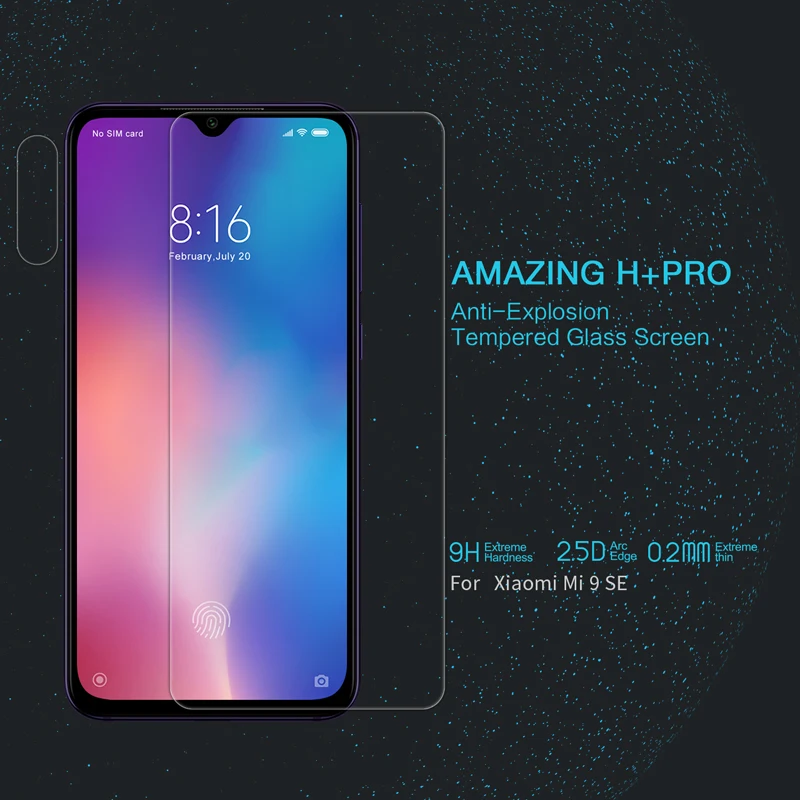 Закаленное стекло Nillkin Amazing H + pro для Xiaomi mi 9 se explorer Pro защита экрана с изогнутыми