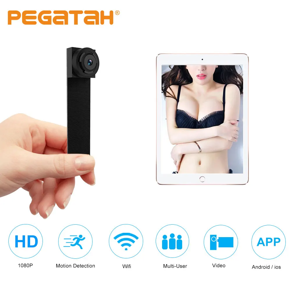 Мини камера видеонаблюдения HD 1080p Wi Fi с датчиком движения|Компактные видеокамеры|