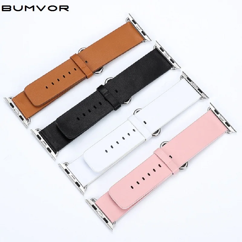 Кожаный ремешок для часов Apple Watch 38 мм 42 с красной цветочной вышивкой женщин и