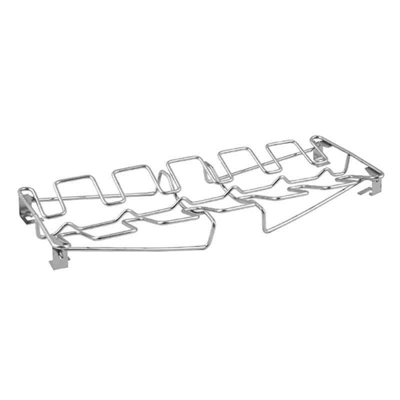 

Collapsible Stainless Steel Barbecue Roaster Stand Tray Chicken Wing Leg Rack