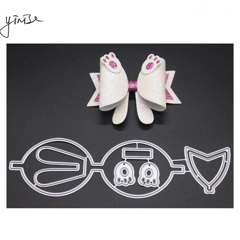 YINISE металлические режущие штампы для трафареты скрапбукинга лук высечки DIY