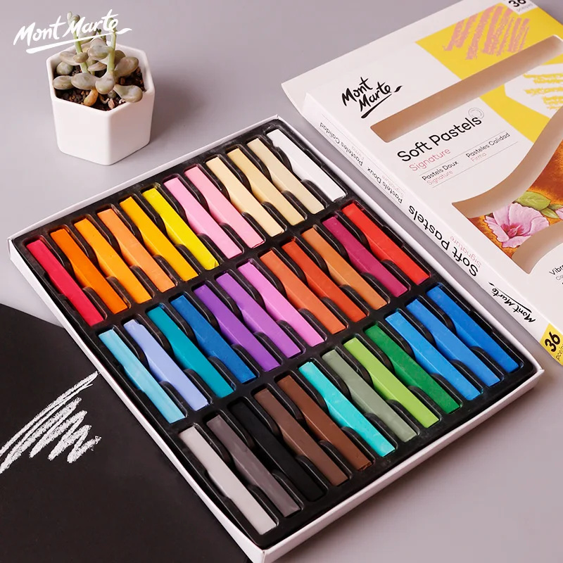 12/36 Colors Bright Dry Painting Crayons Set Soft Pan Pastel Pencils Art Drawing Chalk Color Crayon Brush Stationery For Student