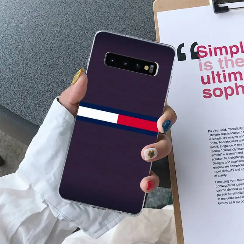 

Tom Me Brand Phone Case For Samsung S10 S10e S8 S9 Plus S7 Edge Note10 9 8 Soft Transparent TPU Cove