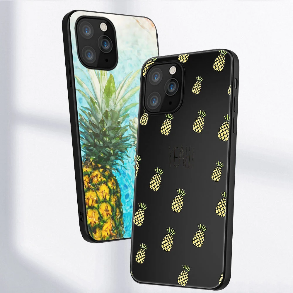 

Summer Pineapple Phone Case For iPhone 11 12 Pro Max Mini Cover for iPhone 11 X XR XS MAX 7 8 6 S Plus 5 SE 2020 Soft TPU Fundas