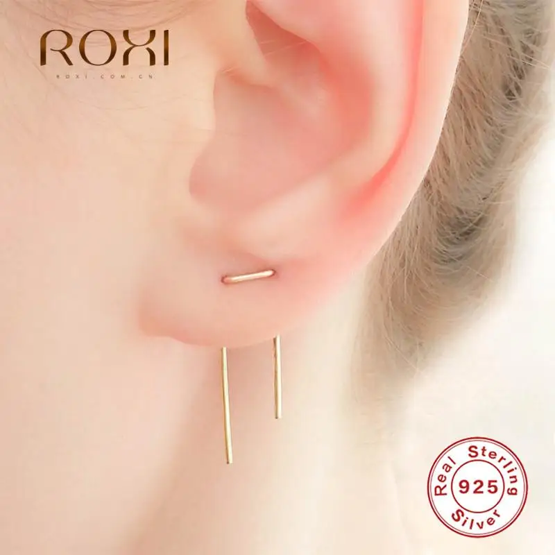 

Женские серьги-гвоздики из серебра 925 пробы, с U-образным дизайном