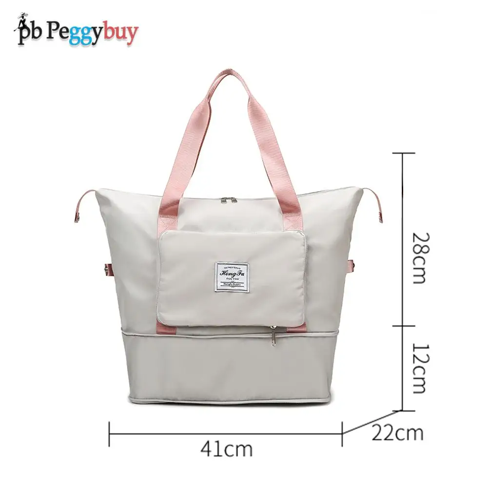 Multifunctional Travel Bags Foldable Shoulder Bags Portable Gym Training Tote Handbags Women Clothing Sundries Carrier Supplies