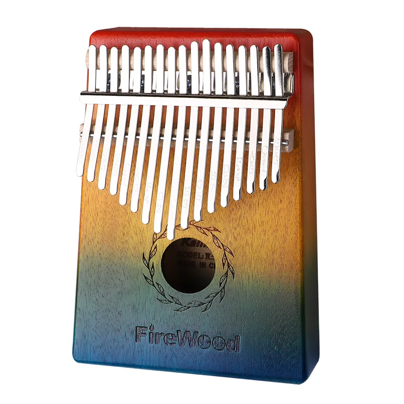 

17 Keys Bull Kalimba Thumb Piano Mahogany Body Musical Instrument best quality and price