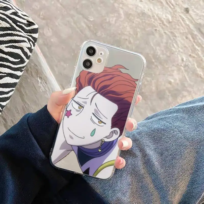 

Hisoka Anime Hunter X hunter Phone Case For iphone 12 11 8 7 6s 6 5 5s 5c se plus mini x xs xr pro max Transparent soft