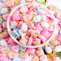 1020pcs emulation ice creamcandy resin ornaments diy craft supplies phone shell patch decoration hairring hairpin accessories