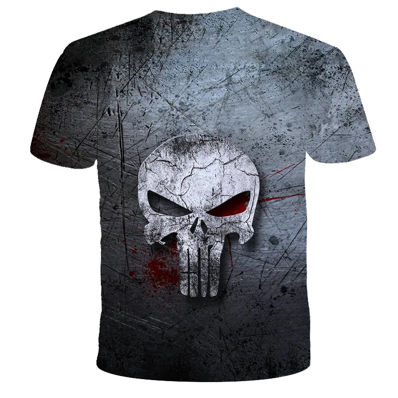 

Skull Reaper Boys T-Shirt Boys Horror 3D Shirt Summer Demon Killer Clothes O-Neck Sports Boys And Girls Clothes