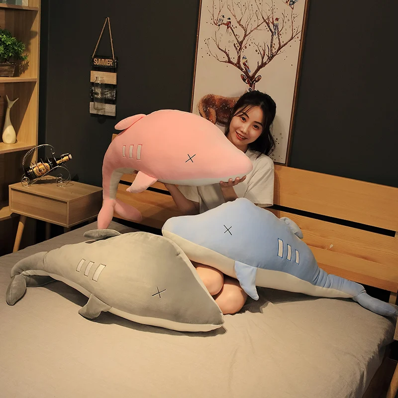 

Новое поступление, супермягкий дельфин, дельфин, мягкая Набивная игрушка для девочек и мальчиков, Детская плюшевая кукла, игрушка, подарок д...