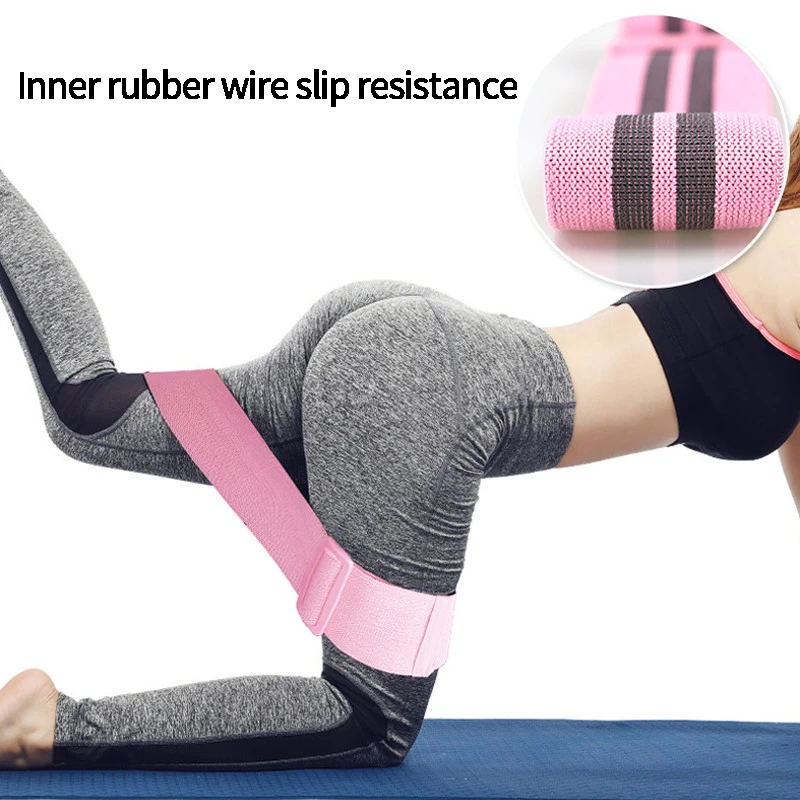 Регулируемые Эспандеры для бедер Нескользящие эластичные ленты тренировок