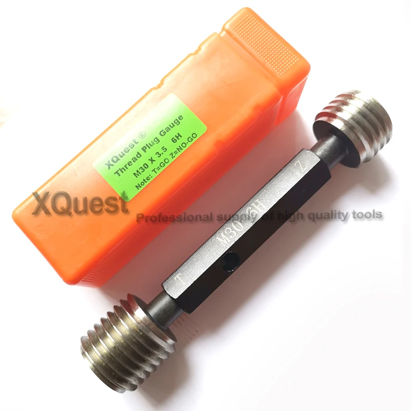 Xquest 6H Right Hand Metric Screw Thread Plug Gauge M30 M30X3.5 Gauging fine thread Gage Gauges M30X3 M30X2 M30X1.5 M30X1