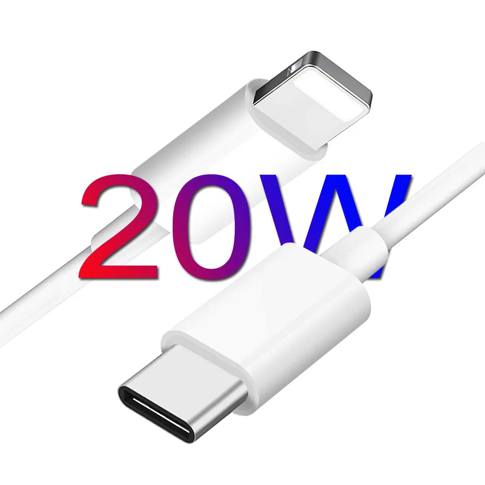 

USB C To PD 20W Fast Charging Cable For Apple iPhone 13 12 11 Pro Max mini XR XS MAX X 7 8 Plus SE Charger Cable Data Line Wire