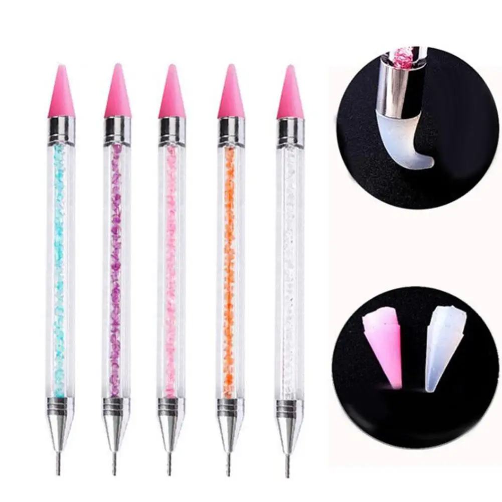 

Double Head DIY Nail Art Dotting Painting Pen Rhinestone Picker Manicure Tool