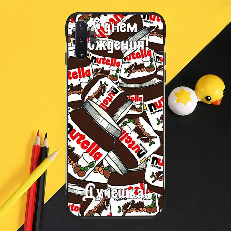PENGHUWAN chocolate Food Tumblr Nutella Luxury Unique Design Phone Cover for Samsung Note 3 4 5 7 8 9 10 pro M10 20 30 | Мобильные