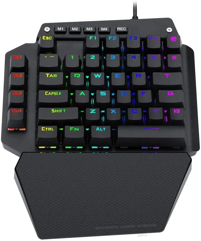 Механическая игровая клавиатура с RGB подсветкой 44 клавишная