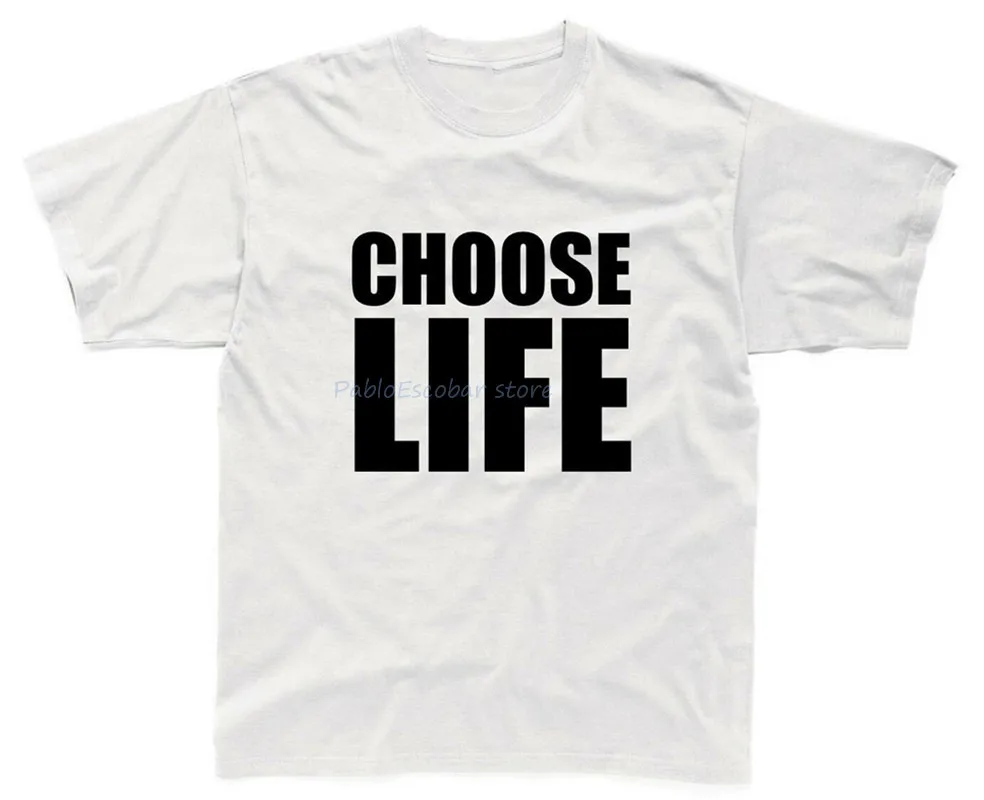 Choose Life Мужская футболка S 5XL белая 80 нарядное платье для вечеринки костюм наряд с