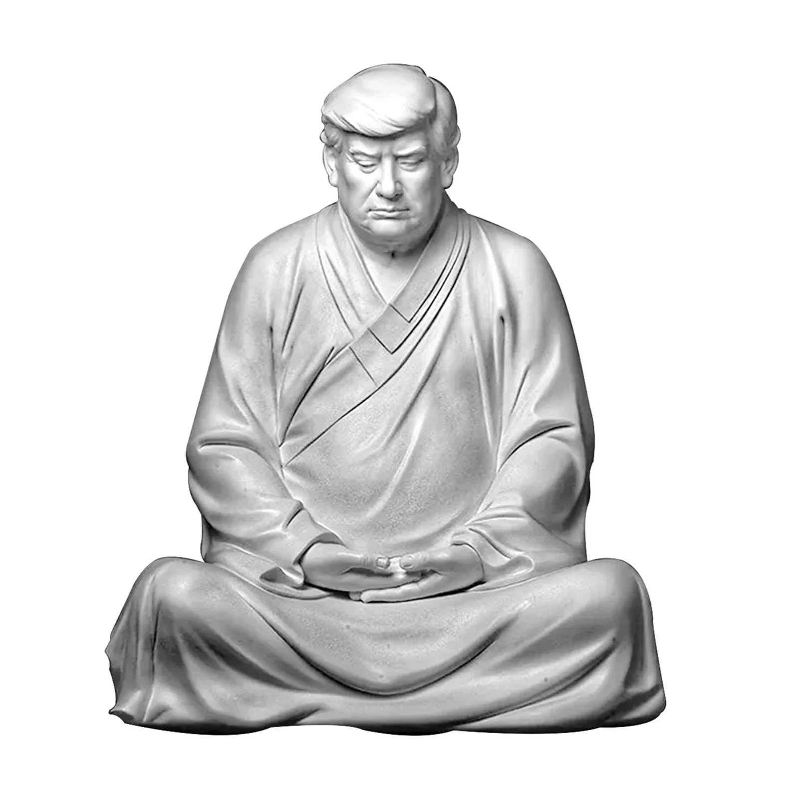 

Garden Decor Meditate Zen Trump Statue For Home Desk Decoration Figurine Table Ornament Mini Resin Trump For Garden Decoration