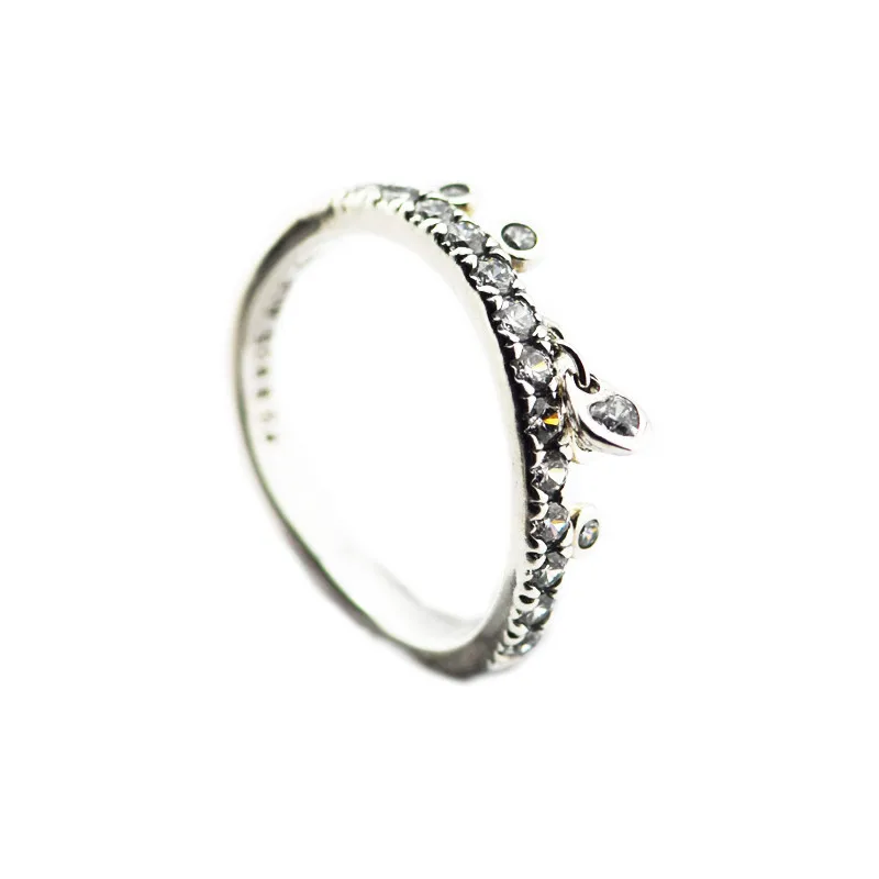 

Женские кольца в виде капелек для люстры, прозрачные женские кольца с фианитами из стерлингового серебра 925 пробы, ювелирные изделия с камне...