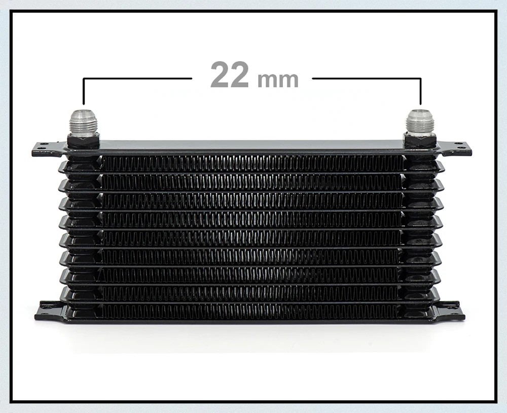 

Universal Black 7/10 Rows Aluminum Auto Car Oil Cooler AN10 Engine Transmission Oil Cooler Kit Car Accessories