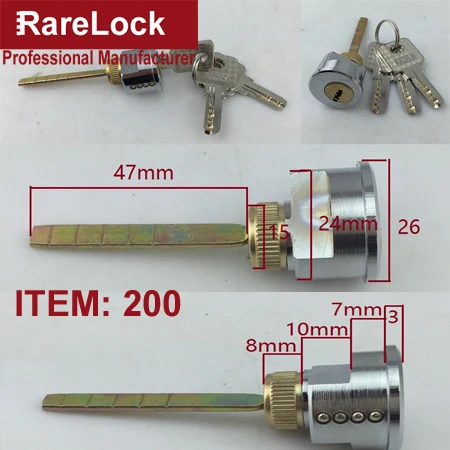 200 Rarelock дверной замок цилиндр для дома ворота спальня ванная комната отель офисная Дверь Аксессуары для замены DIY MS562 hh - Цвет: 200