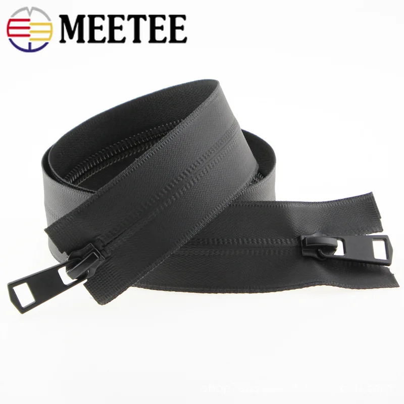 Meetee 2 шт. 20 150 см 5 # нейлоновая невидимая Водонепроницаемая молния двойная головка