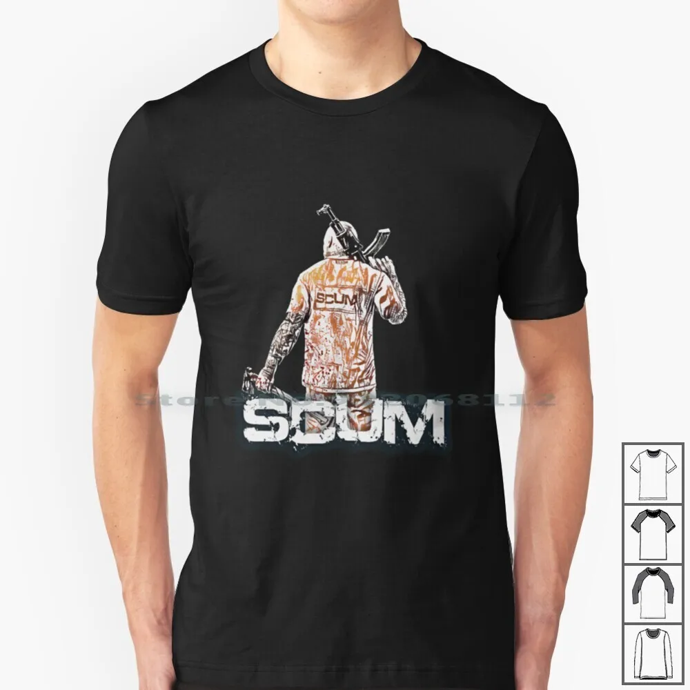 Футболка Scum Game 100% хлопок снайперский пистолет Gg Ez | Мужская одежда