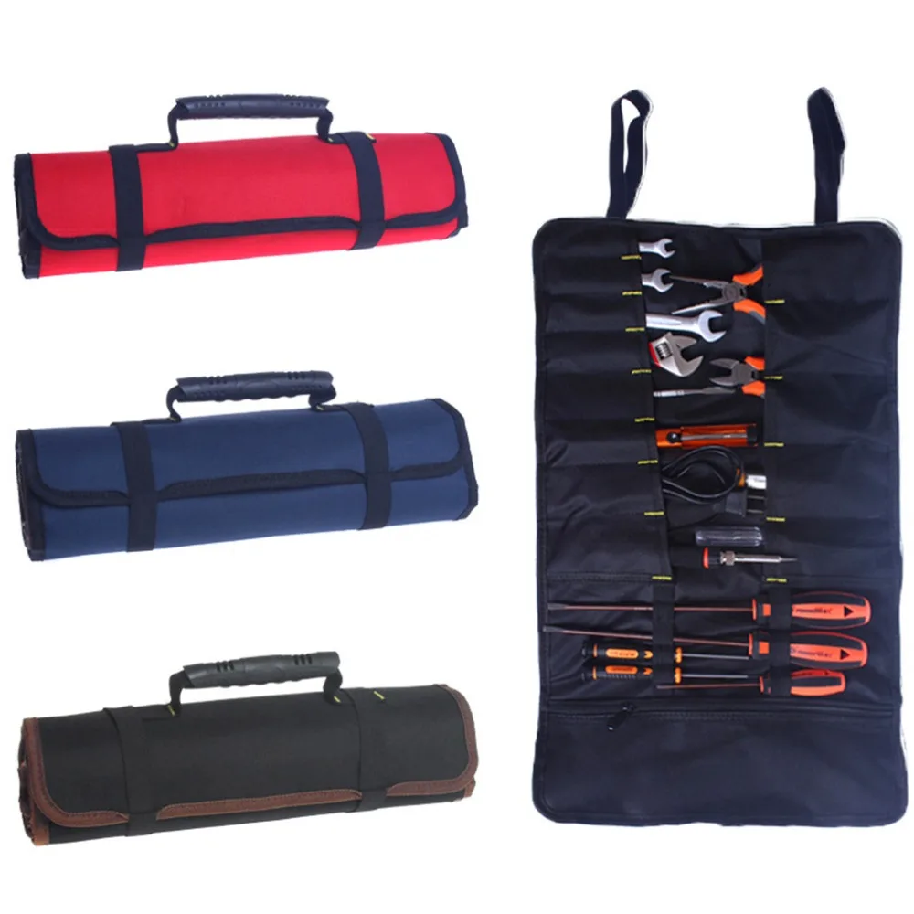 

2020 NEW Multifunctional Oxford Canvas Chisel Roll Rolling Repairing Tool Utility Bag Practical with Carrying Handles 3 Colors