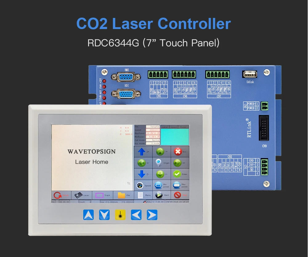 Ruida RDC6344G " сенсорная панель лазерная машина контроллер системы для Co2 Лазерная гравировальная и режущая машина