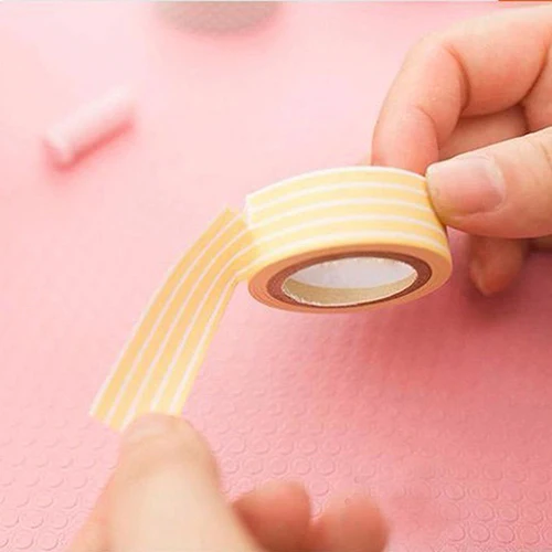 5 рулонов в горошек Полосатый клей Липкая Бумага васи декоративная маскирующая