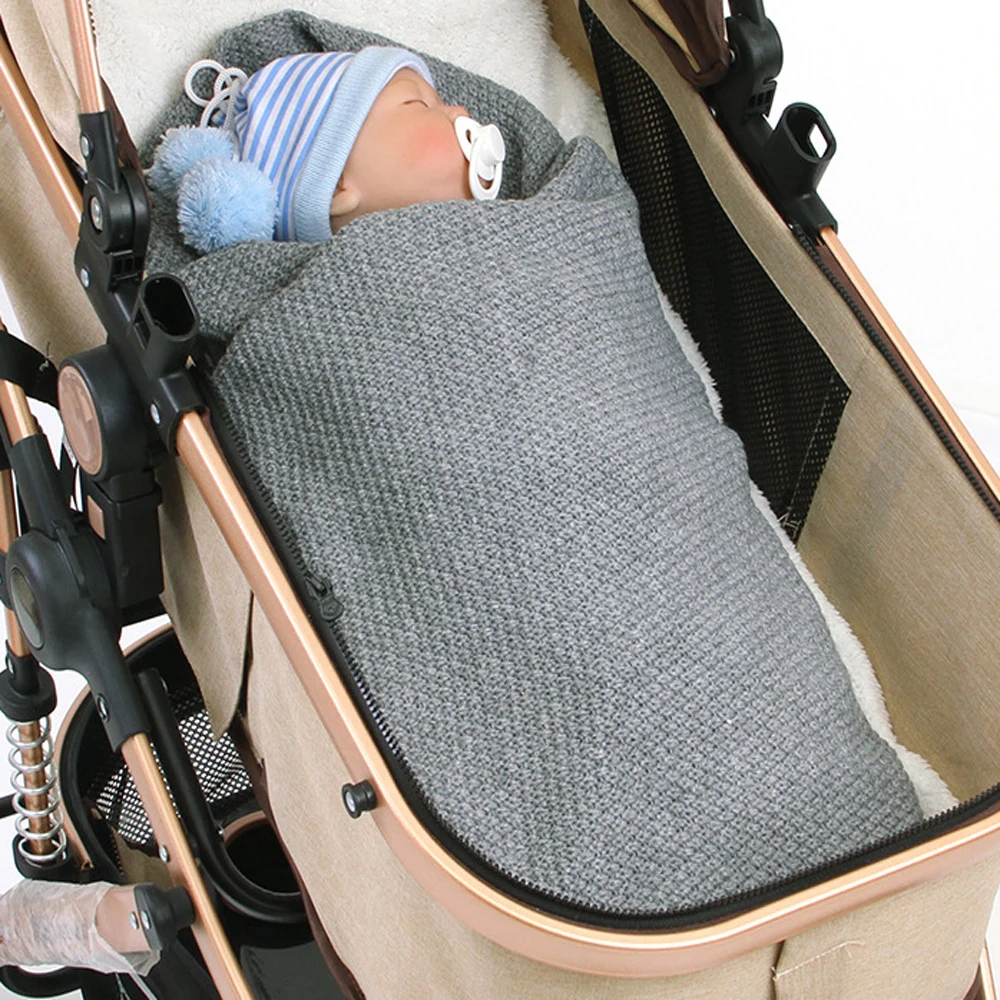 Вязаные детские одеяла муслиновые для новорожденных органический хлопок на