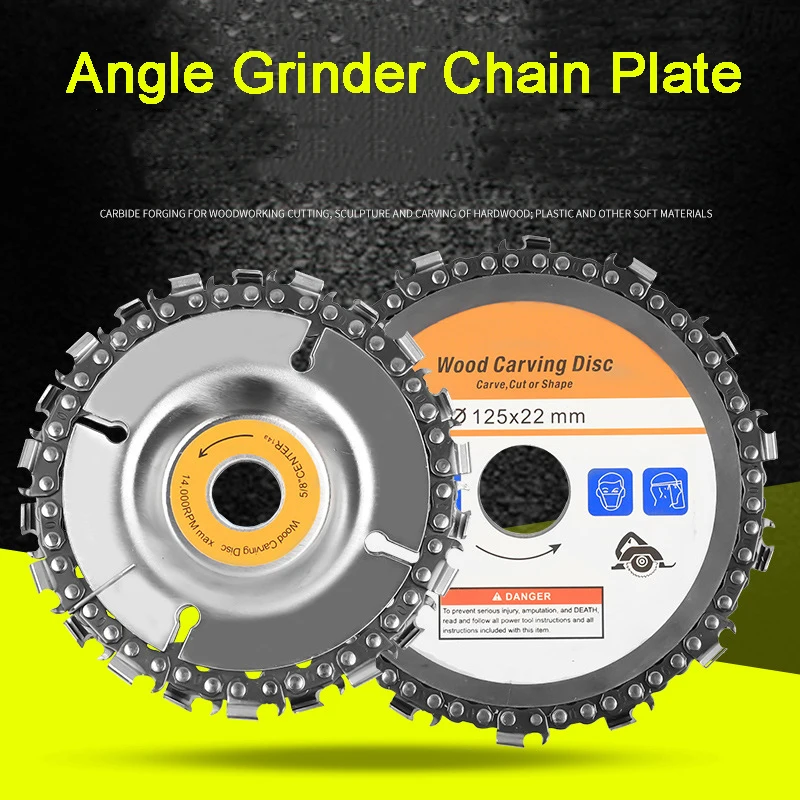 4/5 дюймовая угловая шлифовальная машина цепная пластина дерево с прорезями пила