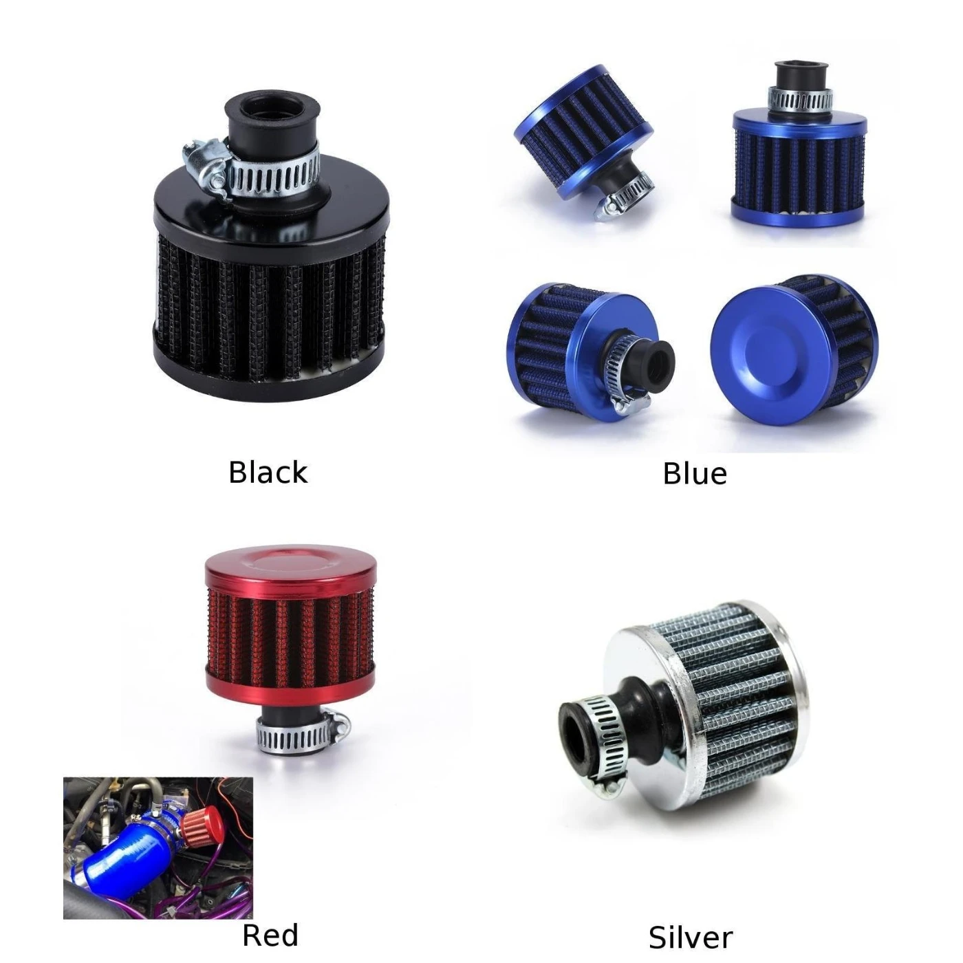 12 мм Мини фильтр для холодного воздуха турбо-вентиляционный Картер