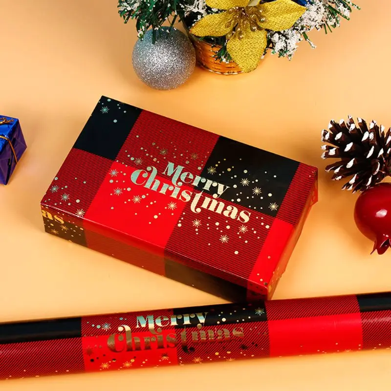 5 шт. 50x70 см Рождественская оберточная бумага подарочная упаковка коробка