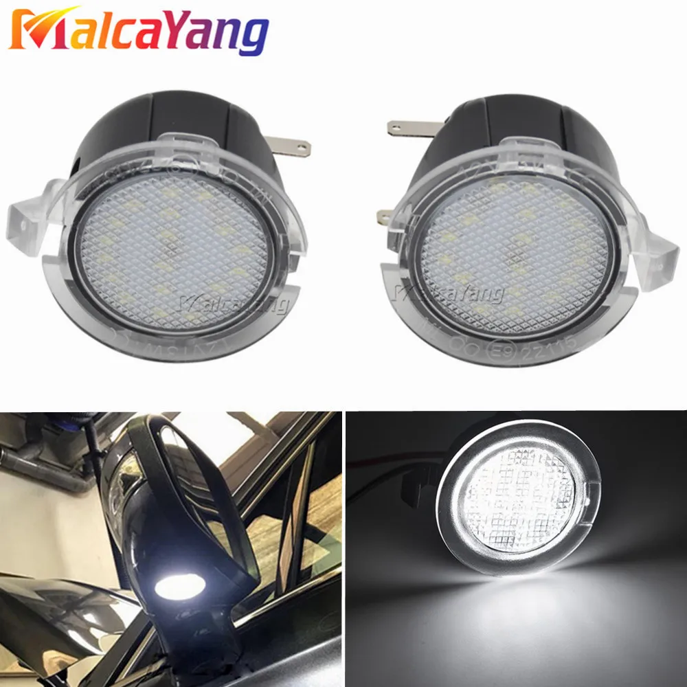 

2021 New 2Pcs LED Under Side Mirror Puddle Light for Ford Edge Fusion Flex Explorer Mondeo Taurus F-150 Expedition