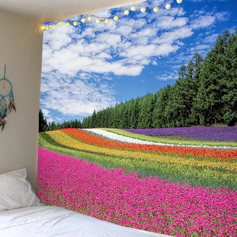 

Flower Sea, Colorful Tapestry Tapestry Tapestry Dormitory Decoration Living Room Bedroom Decoration Various Sizes
