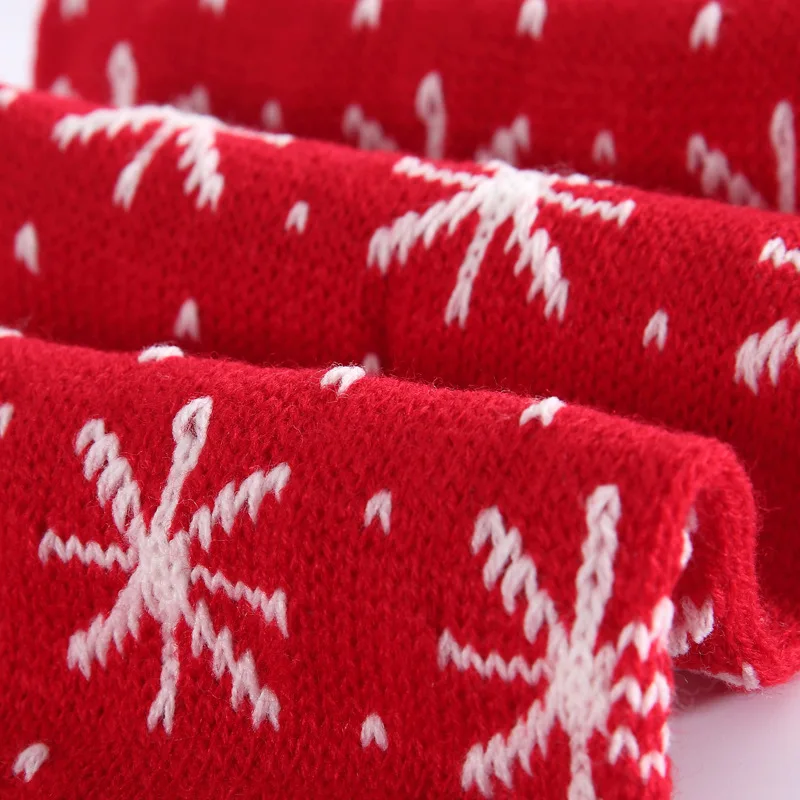 Рождественский шарф для мужчин и женщин зимний теплый с рисунком снежинок лося