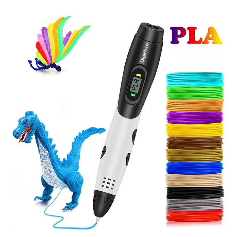 3d-ручка с USB-кабелем 12 цветов 36 метров PLA нить ручка для печати поддержкой ABS и
