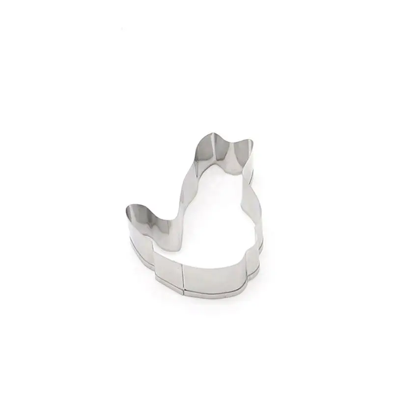 

4pcs Cat Shaped Stainless Steel Biscuit Pastry Cookie Cutter Cake Decor Baking Fondant DIY Mold Tools MAR-14
