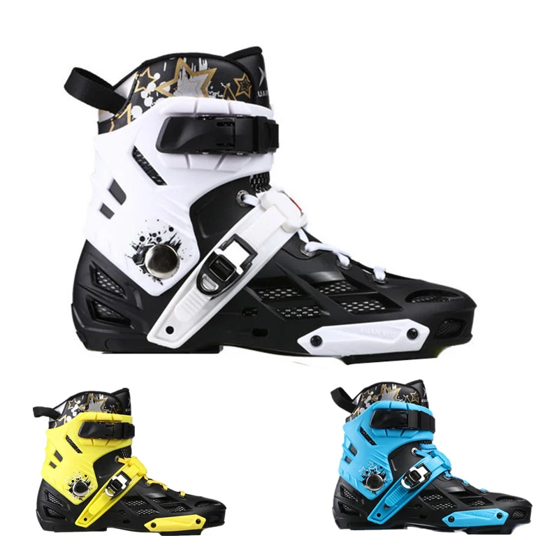 Xuanwu adult roller skates roller skates roller skates men and women straight row speed skating flower flat shoes racing shoes