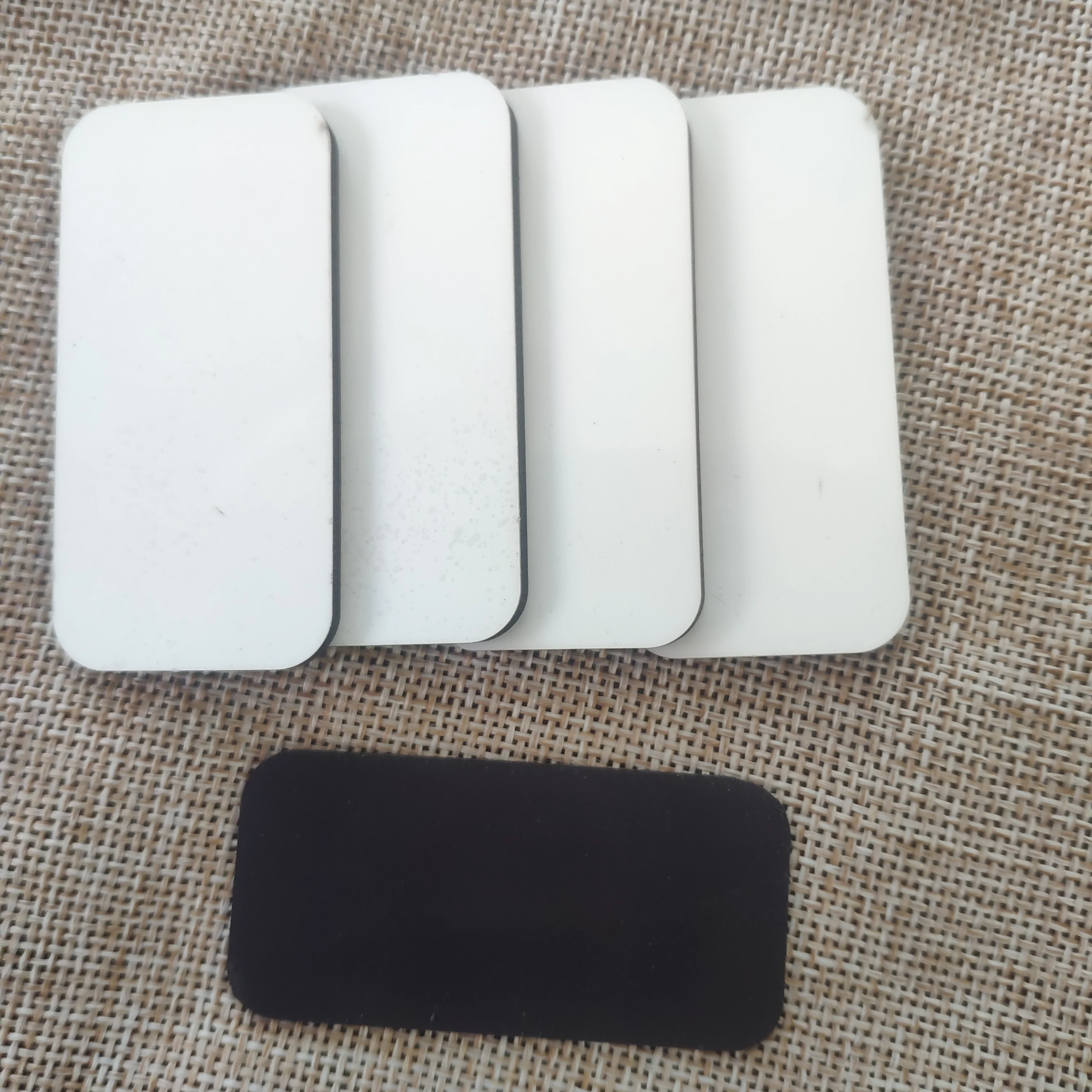 15 шт./лот сублимационные пустые магниты на холодильник деревянные прямоугольные