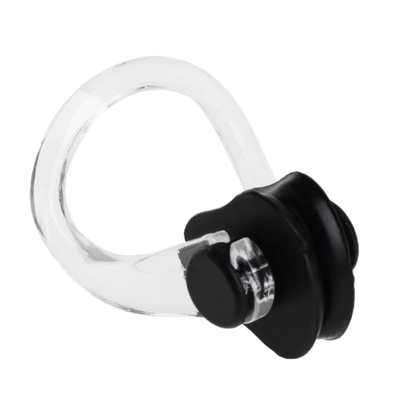 

1 Pc Men Women Clear Blue PVC Silicone Swim Swimming Nose Clip AD